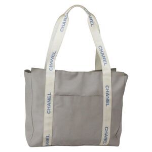 Chanel Sport Line Nylon Gray Nylon Tote Bag Bag
